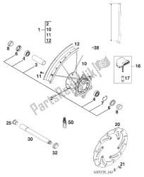 roda dianteira 400/620 sc 21 