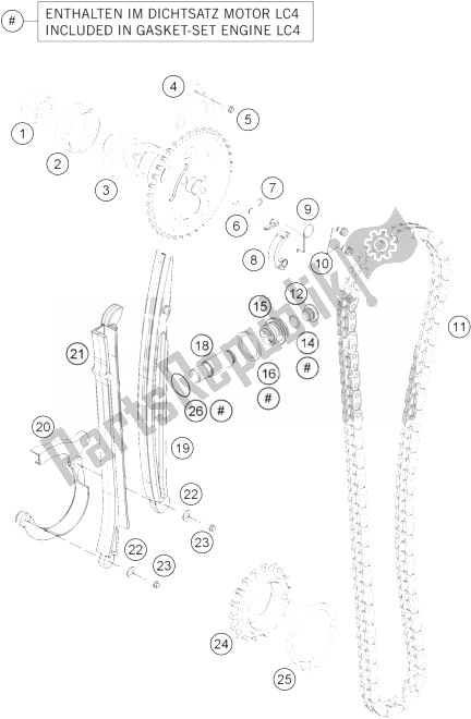 Tutte le parti per il Unità Di Cronometraggio del KTM 690 Duke Black ABS Europe 2014