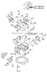 głowica cylindra 400-620 lc4-e '97