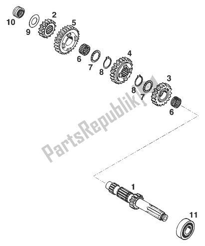 Todas las partes para Caja De Cambios I 660 Rallye '9 de KTM 660 LC4 Rallye Europe 1999