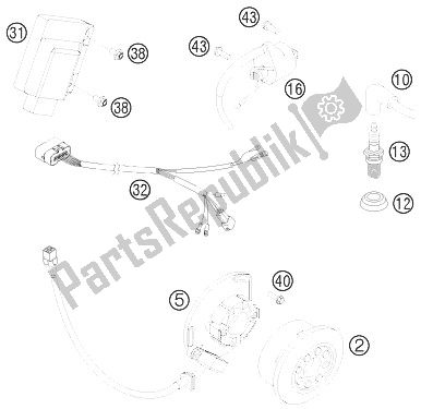 Todas las partes para Sistema De Encendido de KTM 150 XC USA 2010