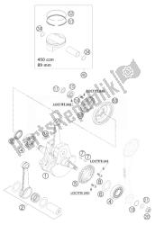 CRANKSHAFT, PISTON 450 SMS