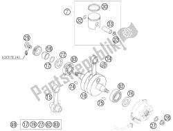 CRANKSHAFT, PISTON 85 SX