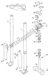 forcella anteriore - attacco manubrio usd43 wp 400/640 lc4