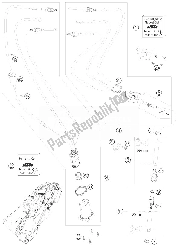 Todas las partes para Bomba De Combustible de KTM 690 Enduro Europe 2010