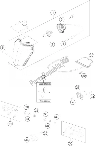 Toutes les pièces pour le Système D'éclairage du KTM 300 EXC Europe 2014