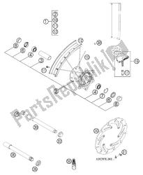 roda dianteira sx, exc (eu) racin