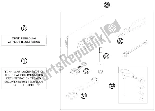 Todas las partes para Kit De Accesorios de KTM 505 SX ATV Europe 2009