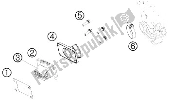 All parts for the Reed Valve Case of the KTM 65 SX Europe 2011