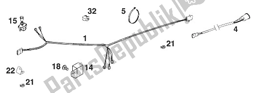 Tutte le parti per il Serie Di Cavi Exc 125-380 ? 00 del KTM 125 SX USA 2000