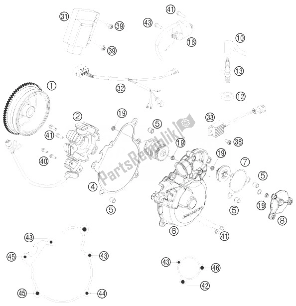 Todas las partes para Sistema De Encendido de KTM 300 XC USA 2010