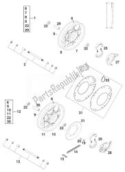 FRONT WHEEL - REAR WHEEL 50 SXR '99