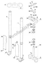 forcella anteriore - attacco manubrio usdd43 wp 400/620 '9