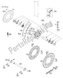 roue arrière 125 exe 2000