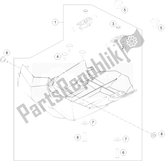 Toutes les pièces pour le Protection Moteur du KTM 690 Enduro R ABS Australia 2014