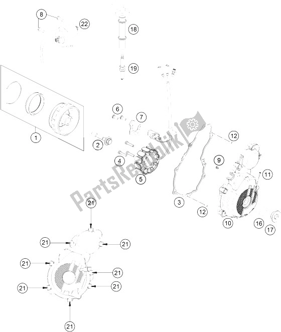 Todas las partes para Sistema De Encendido de KTM 250 SX F USA 2016