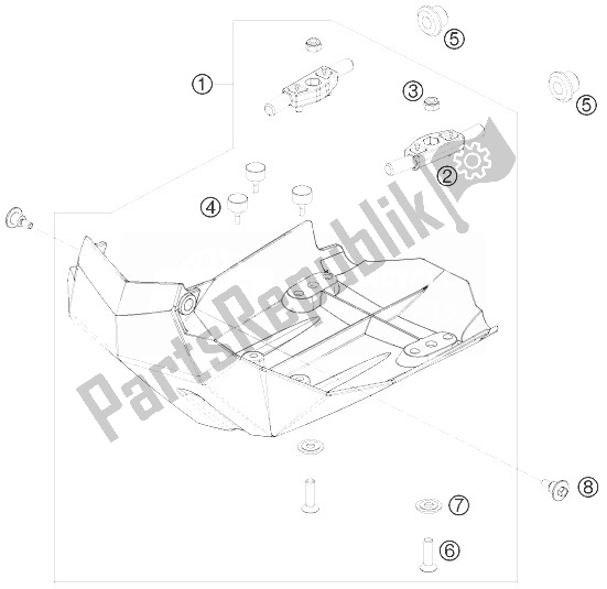 Todas las partes para Protector Del Motor de KTM 690 Enduro Europe 2010