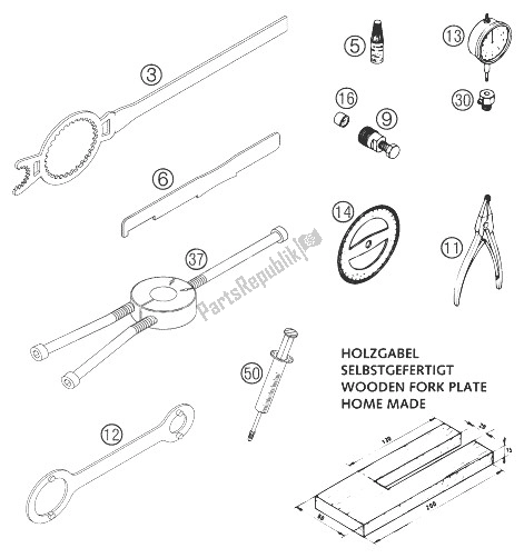 All parts for the Special Tools 85 Sx of the KTM 85 SX Europe 2003