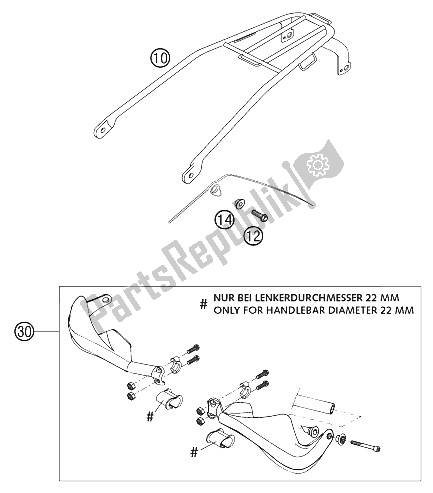 Todas las partes para Archivos Adjuntos 125-380 2002 de KTM 200 EXC Australia 2002