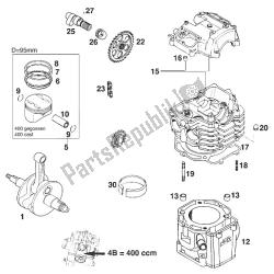 piezas solo para 400 r / xce '97