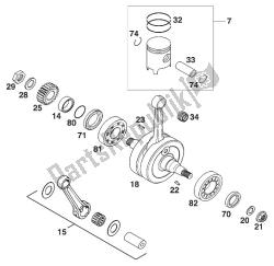 albero motore - pistone 125-200 20