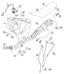 serbatoio; posto a sedere; copertina rac. sx 2002