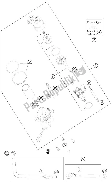 Wszystkie części do Pompa Paliwowa KTM 990 Adventure R USA 2012