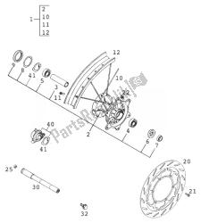 roda dianteira 400-640 lc4 '99