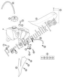 FUEL TANK, SEAT, COVER 65 SX