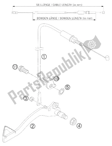 All parts for the Accessories of the KTM 50 Senior Adventure Europe 2006