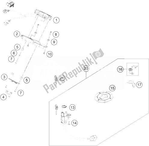 Wszystkie części do Instrumenty / System Zamków KTM 125 Duke Orange ABS BAJ DIR 14 Europe 2014