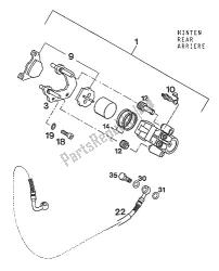 BRAKE CALIPER REAR LC4'93