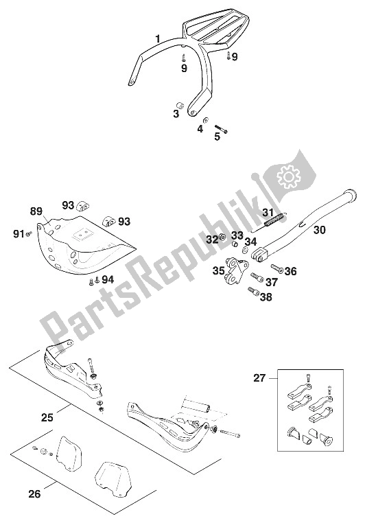 Todas las partes para Accesorios 400/620 Sc 2000 de KTM 620 SC Australia 2000