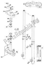 FRONT FORK - STEERING STEM MARZOCCHI 125-300'95