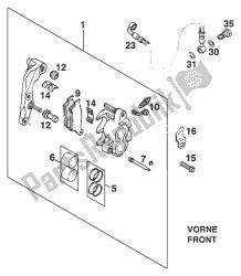 pinza de freno delantera brembo'95