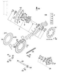 roda traseira com amortecedor lc4 2001