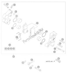 pinza de freno delantera formula 85 sx