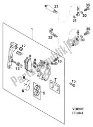 BRAKE CALIPER FRONT BREMBO '96