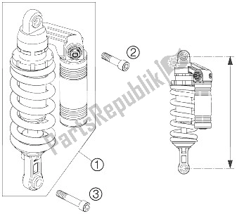 Todas las partes para Amortiguador de KTM 950 Superenduro R 06 Europe 2006
