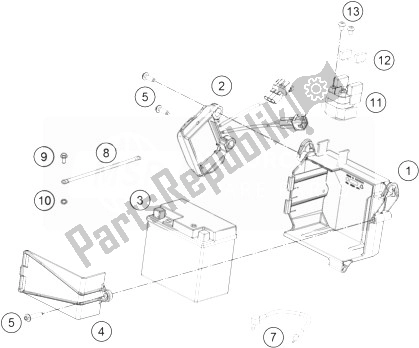 Toutes les pièces pour le Batterie du KTM Freeride 350 Australia 2014