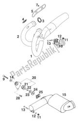 tuyau d'échappement, collecteur. duc '96