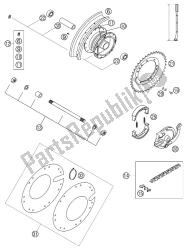 REAR WHEEL 50 SX LC 2002