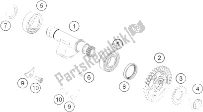 Todas las partes para Eje Equilibrador de KTM RC 250 R Europe 2013