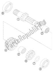 GEARBOX I 4-GANG 450/525 SX