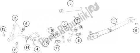 Todas las partes para Costado de KTM 1290 Superduke R Orange ABS 14 Australia 2014