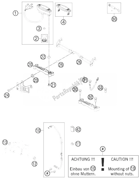 All parts for the Instruments / Lock System of the KTM 250 EXC F Europe 2013