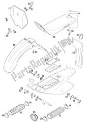 asiento - guardabarros 50 sxr '98