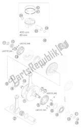 cigüeñal, pistón 400 exc