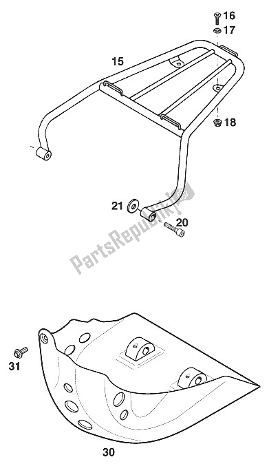 Todas las partes para Accesorios Exc, Egs '96 de KTM 400 EXC WP Europe 1996