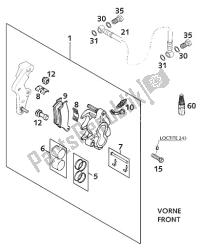 étrier de frein avant brembo rallye